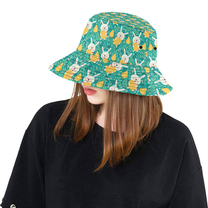 Easter Eggs Pattern Print Design RB02 Unisex Bucket Hat