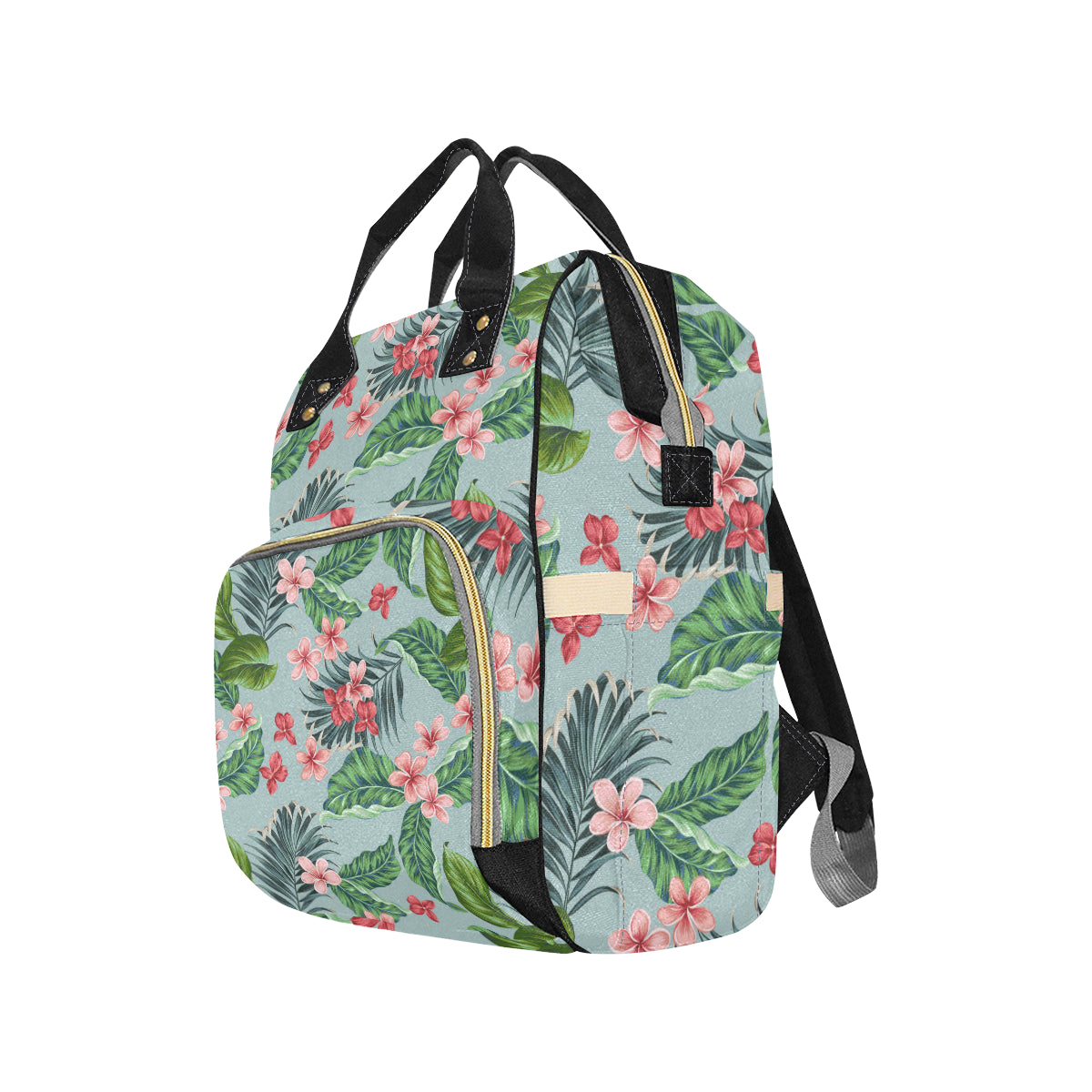 Plumeria Pattern Print Design PM027 Diaper Bag Backpack