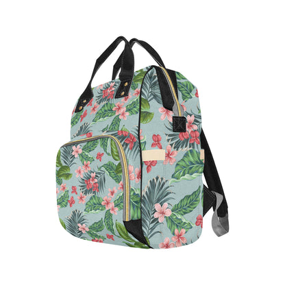 Plumeria Pattern Print Design PM027 Diaper Bag Backpack