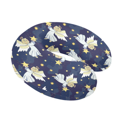 Angel Pattern Print Design 06 U-Shaped Travel Neck Pillow