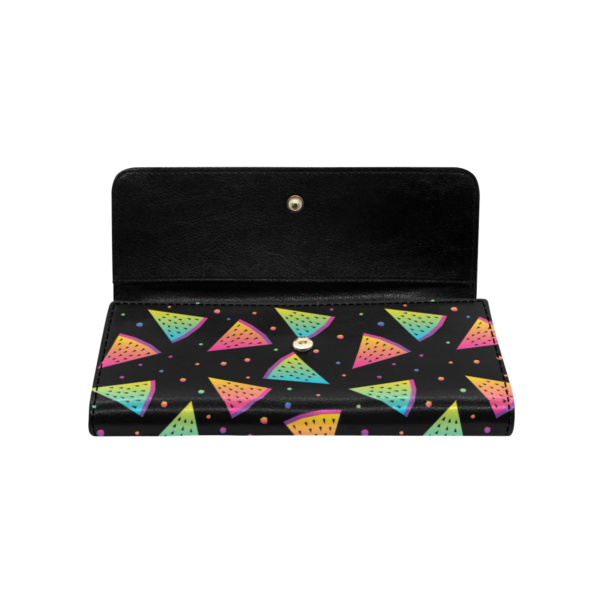 Rainbow Watermelon Pattern Print Design A04 Women's Trifold Wallet