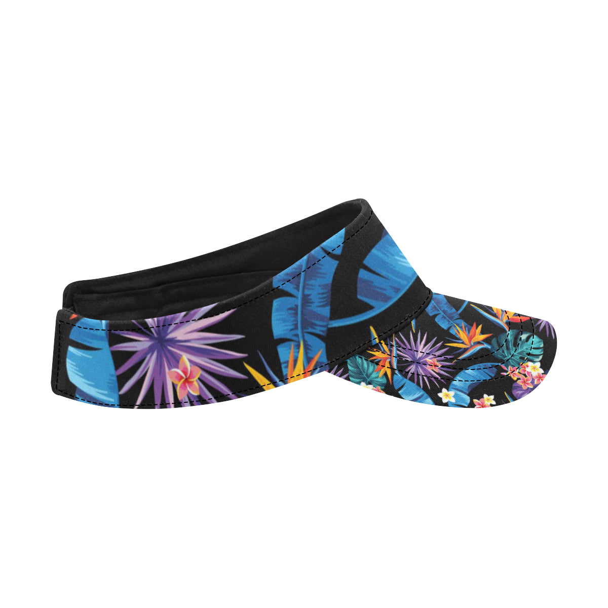 Tropical Flower Pattern Print Design TF018 Unisex Sun Visor