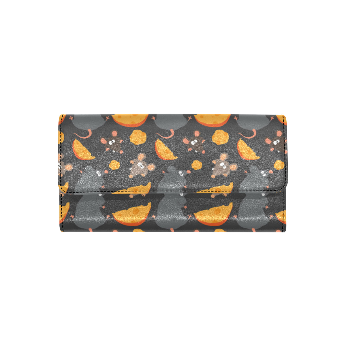 Rat Pattern Print Design 04 Women's Trifold Wallet