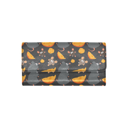 Rat Pattern Print Design 04 Women's Trifold Wallet