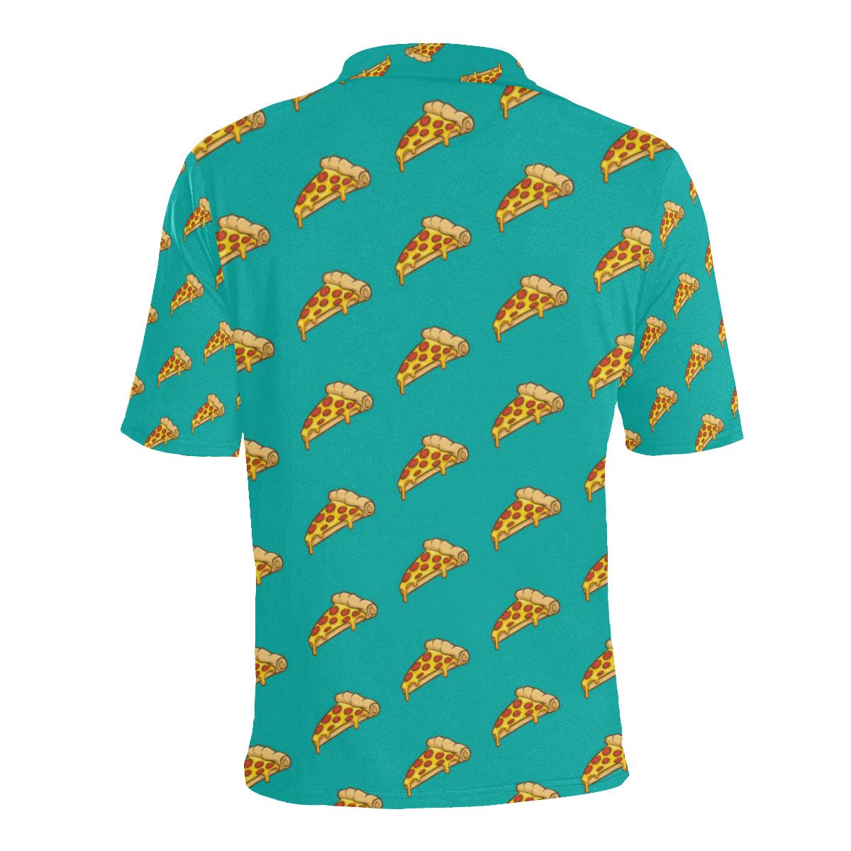 Pizza Pattern Print Design A03 Men Polo Shirt
