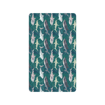 Shark Style Print Rubber Doormat