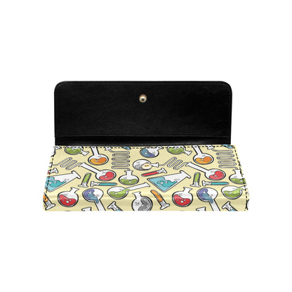 Chemical Pattern Print Design 04 Women's Trifold Wallet