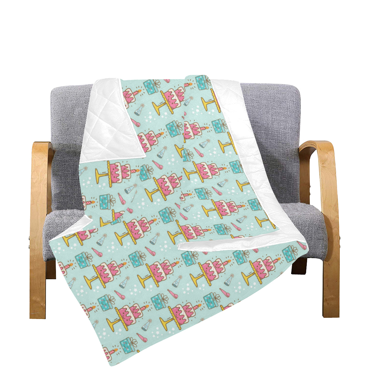 Cake Pattern Print Design 06 Premium Quilt