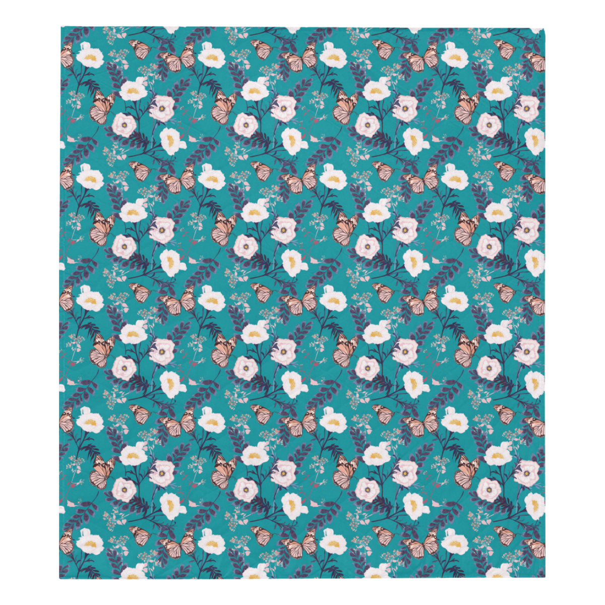 Butterfly Pattern Print Design 012 Premium Quilt