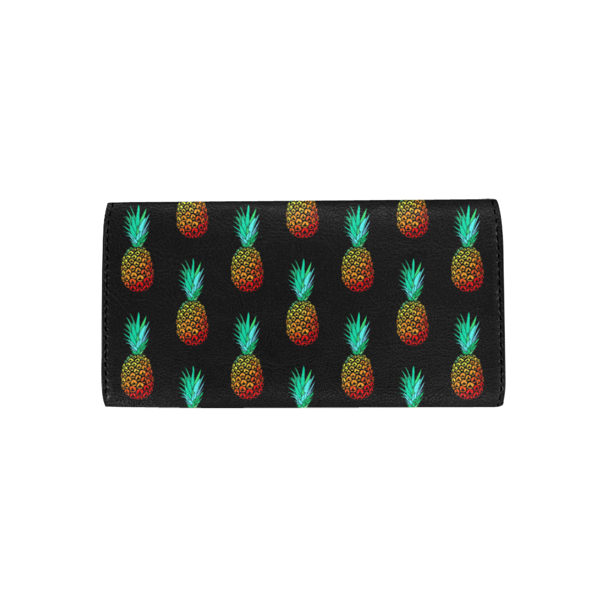 Pineapple Pattern Print Design A05 Women's Trifold Wallet