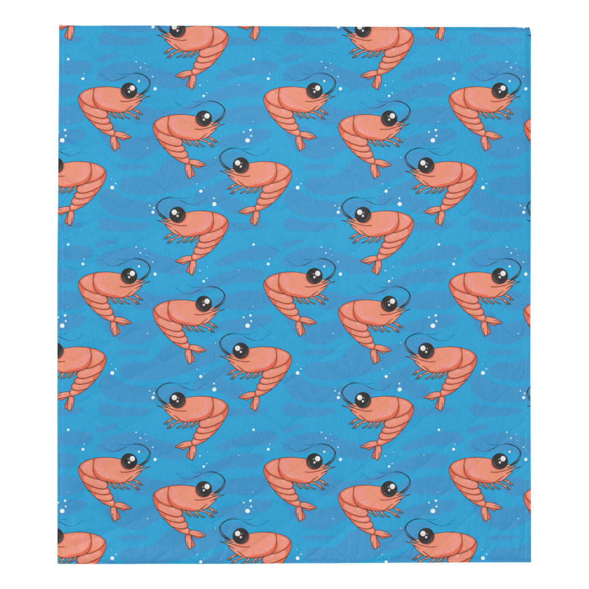 Prawn Cute Pattern Print Design 03 Premium Quilt