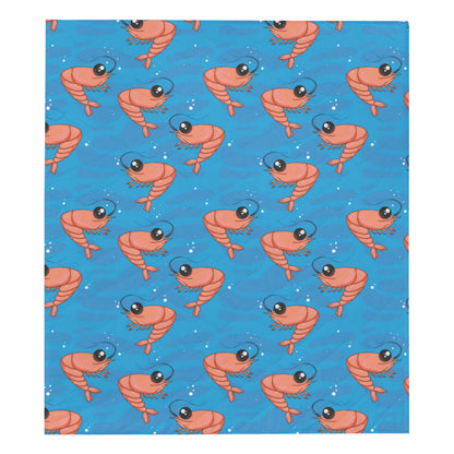 Prawn Cute Pattern Print Design 03 Premium Quilt
