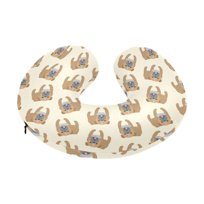 Bulldogs Pattern Print Design 01 U-Shaped Travel Neck Pillow