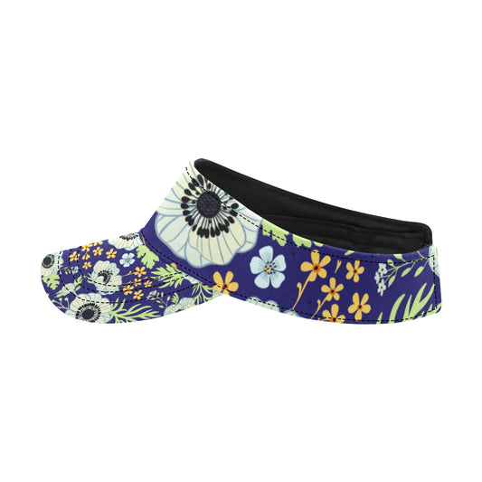 Anemone Pattern Print Design AM06 Unisex Sun Visor