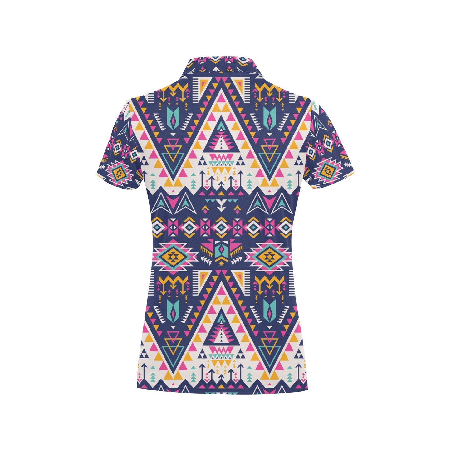 Pink Leopard Print Women's Polo Shirt