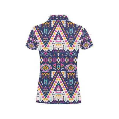 Pink Leopard Print Women's Polo Shirt