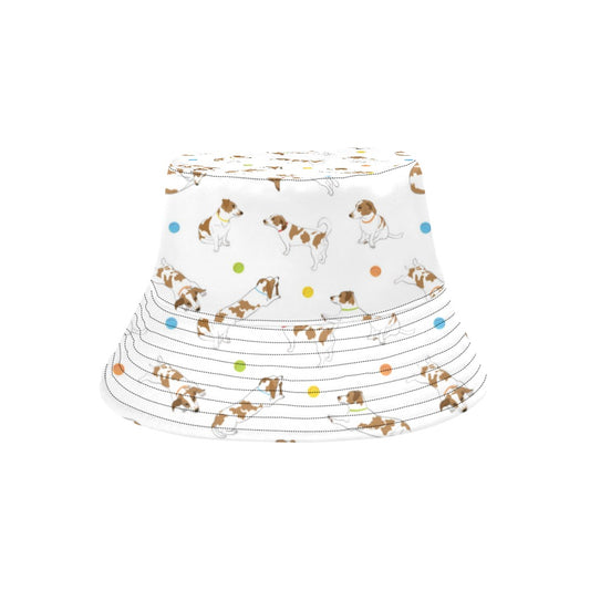Russell Terriers With Balls Print Design LKS307 Unisex Bucket Hat
