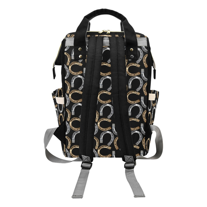 Horseshoe Print Design LKS305 Diaper Bag Backpack