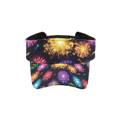 Firework Print Design LKS305 Unisex Sun Visor