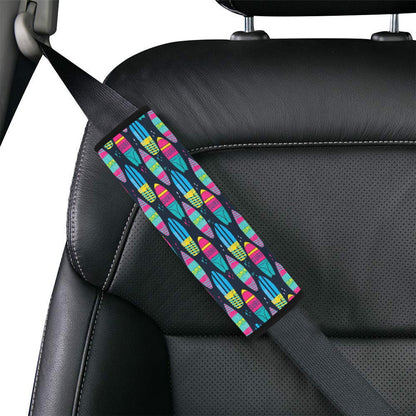 Surfboard Colorful Print Design LKS302 Car Seat Belt Cover