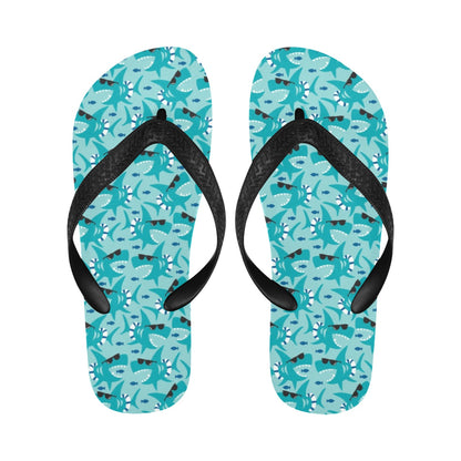 Shark Cute Print Design LKS302 Flip Flops