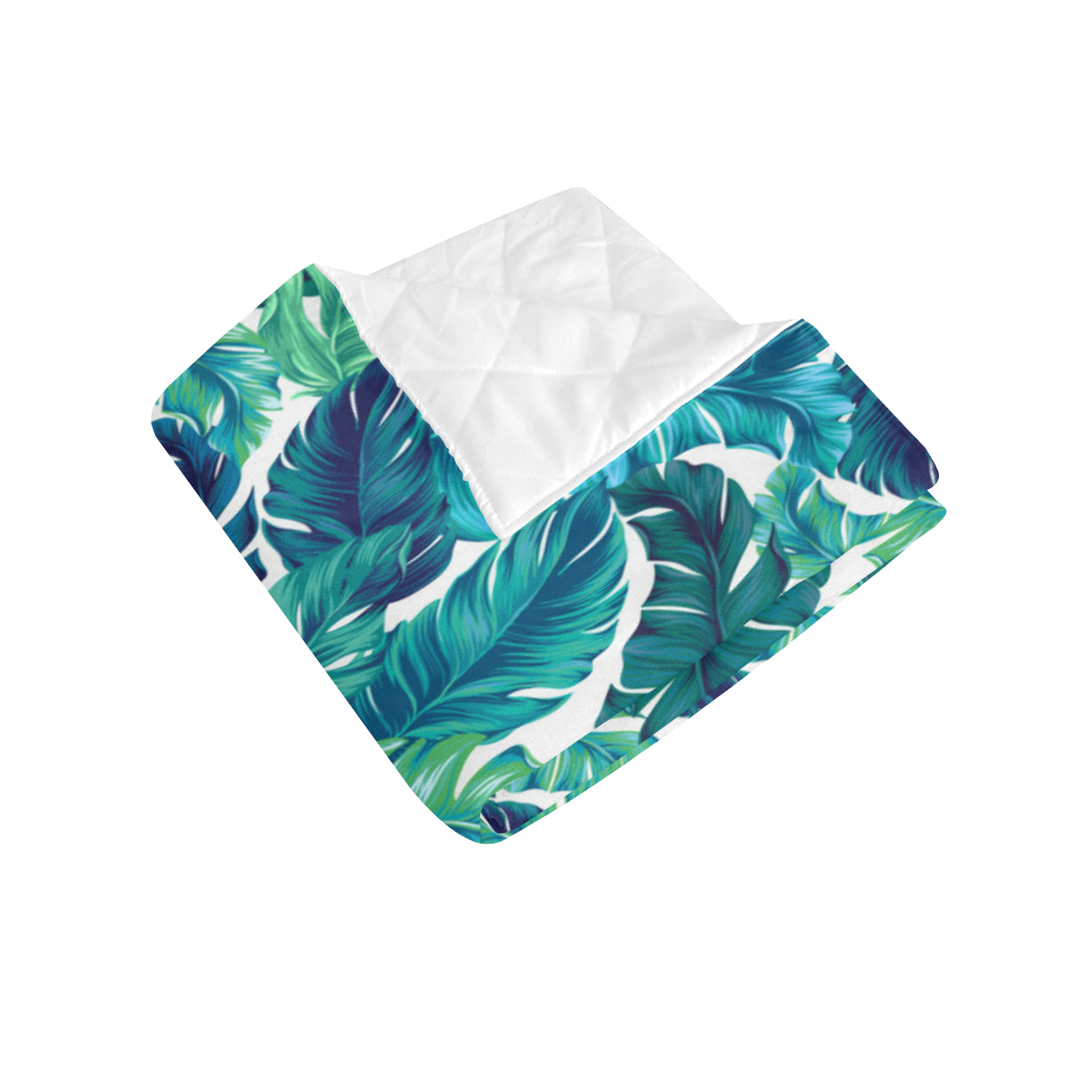 Brightness Tropical Palm Leaves Premium Quilt