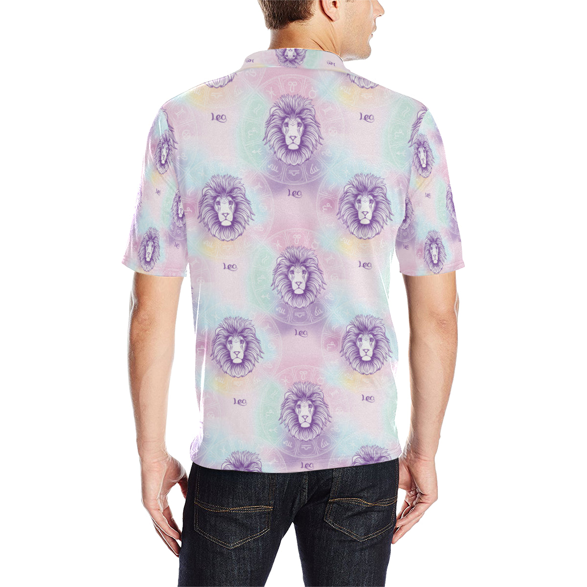 Leo Pattern Print Design 03 Men Polo Shirt