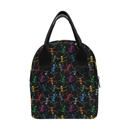 Skeleton Colorful Print Design LKS302 Insulated Lunch Bag