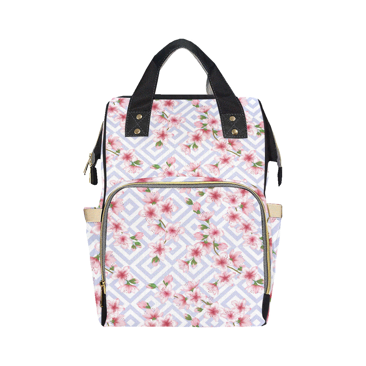 Cherry Blossom Pattern Print Design CB07 Diaper Bag Backpack