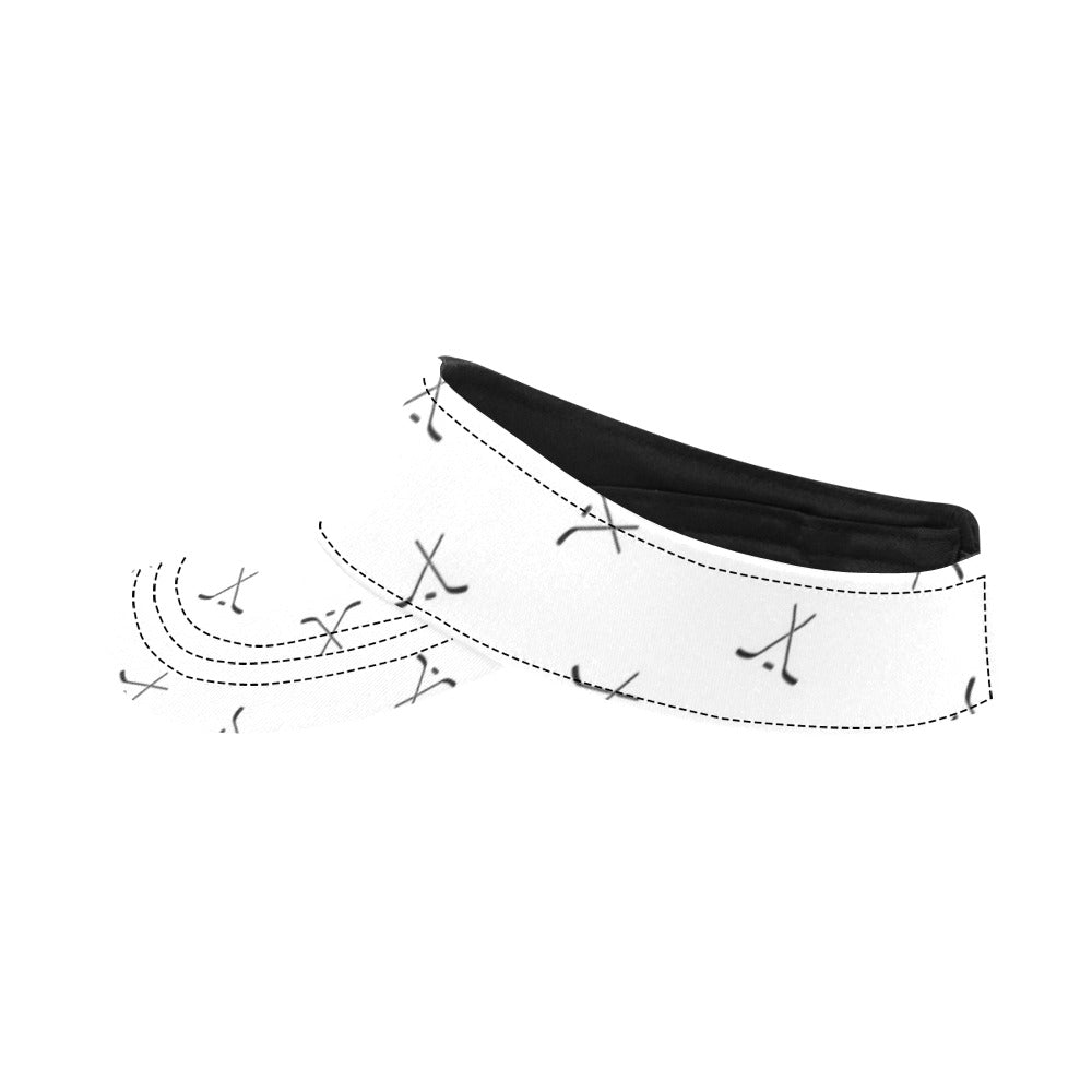 Hockey Print Design LKS304 Unisex Sun Visor