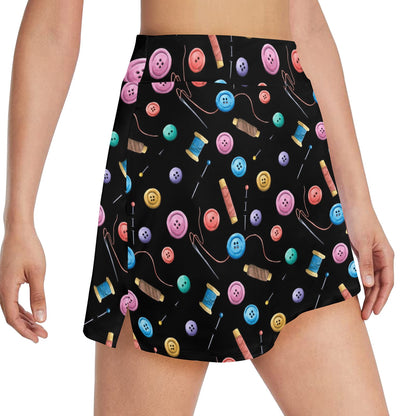 Sewing Print Design LKS309 17" Golf & Pickleball Skort with Pockets
