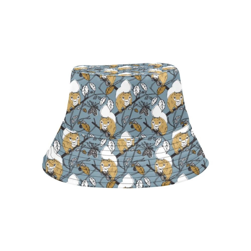 Squirrel Print Design LKS305 Unisex Bucket Hat