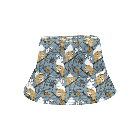 Squirrel Print Design LKS305 Unisex Bucket Hat