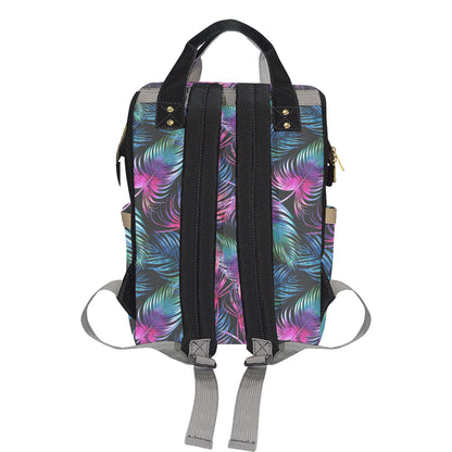 Palm Leaves Pattern Print Design PL010 Diaper Bag Backpack