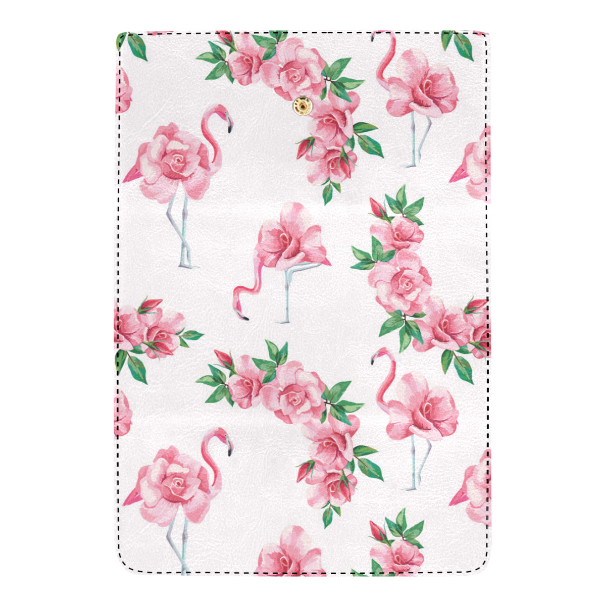 Flamingo Rose Pattern Women's Trifold Wallet