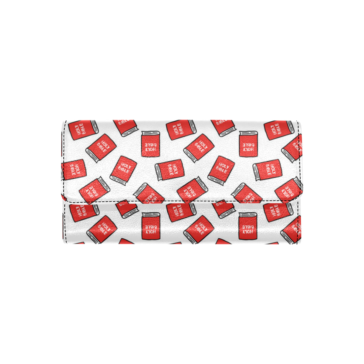 Bible Pattern Print Design 03 Women's Trifold Wallet
