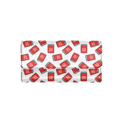 Bible Pattern Print Design 03 Women's Trifold Wallet