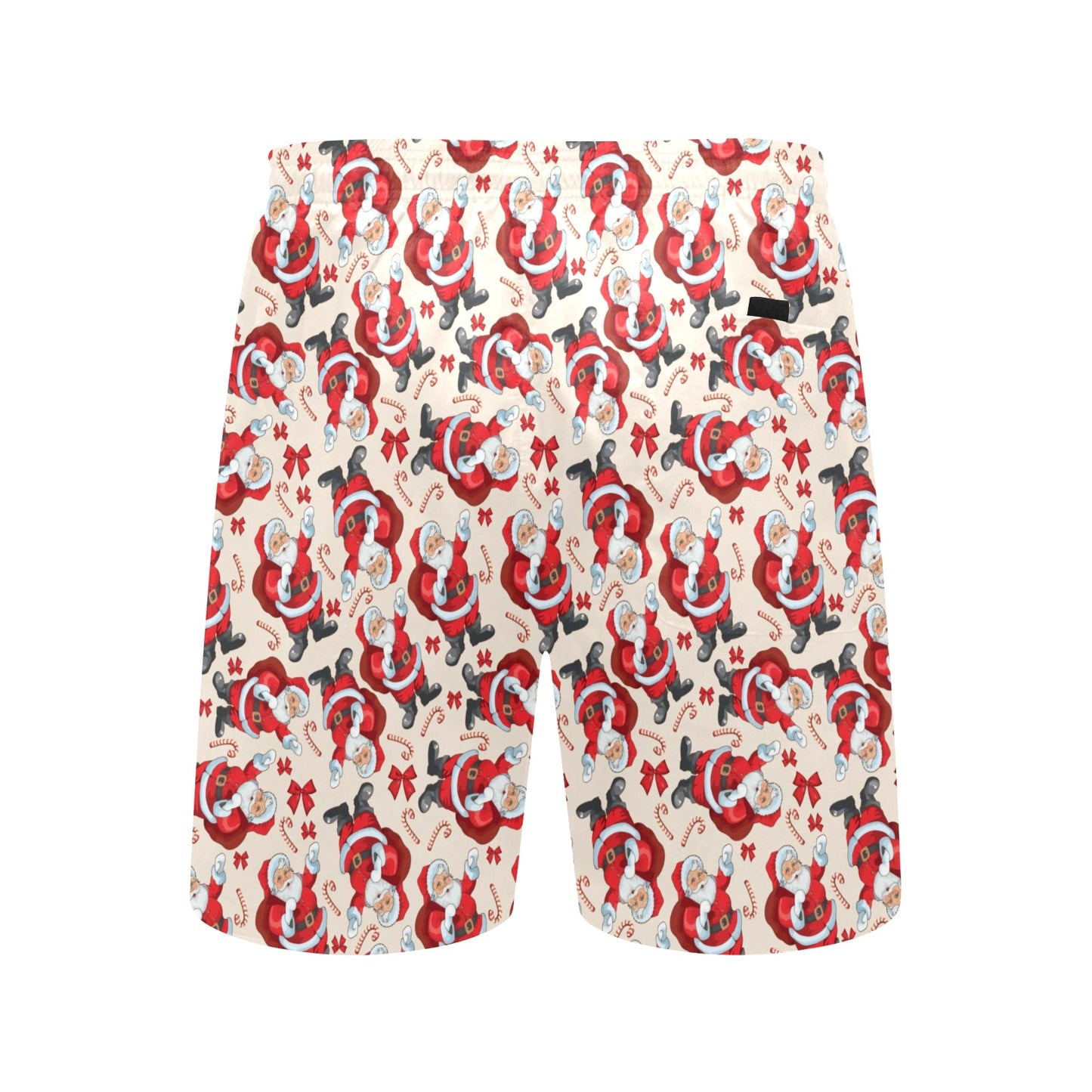 Santa Christmas Themed Print Design LKS302 Men's Swim Trunks Beach Shorts