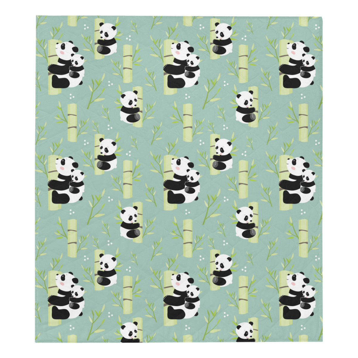 Panda Pattern Print Design A03 Premium Quilt