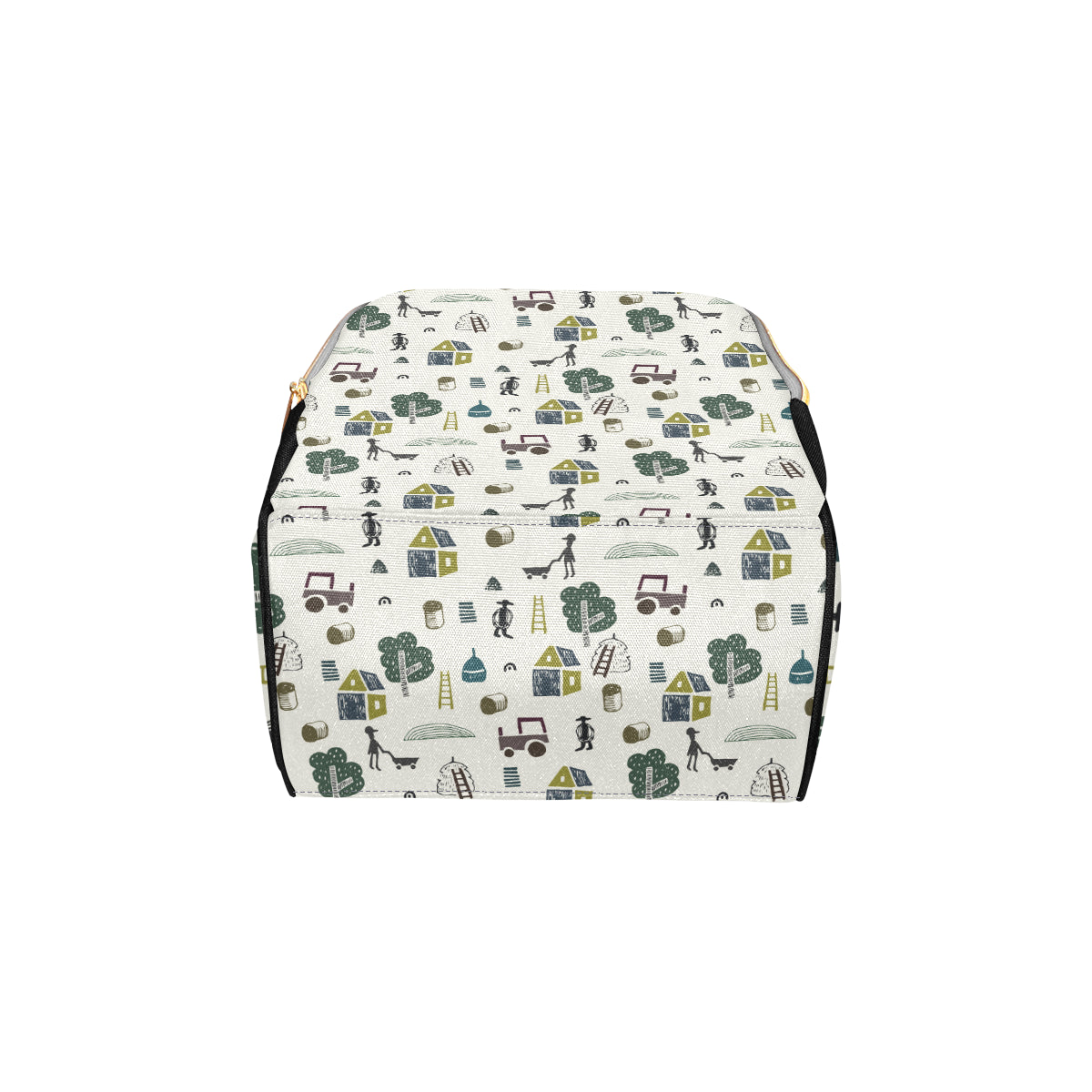 Agricultural Farm Print Design 01 Diaper Bag Backpack