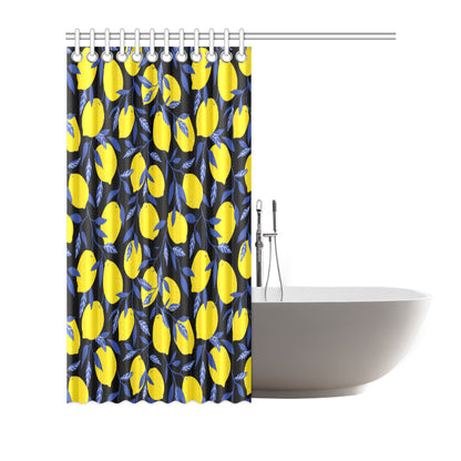 Lemon Pattern Print Design LM01 Shower Curtain