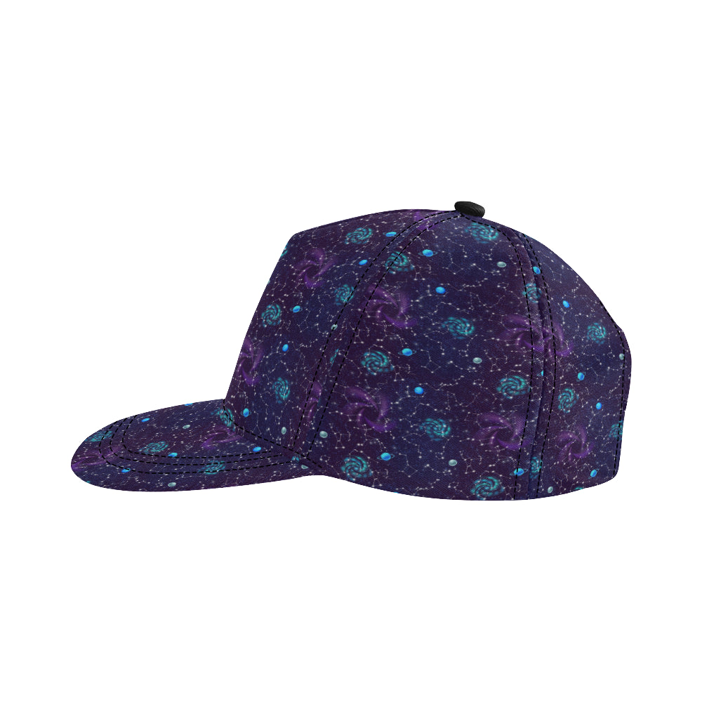 Zodiac Galaxy Design Print Snapback Cap