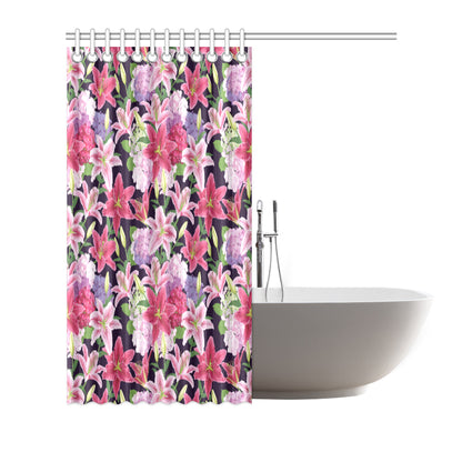 Lily Pattern Print Design LY017 Shower Curtain