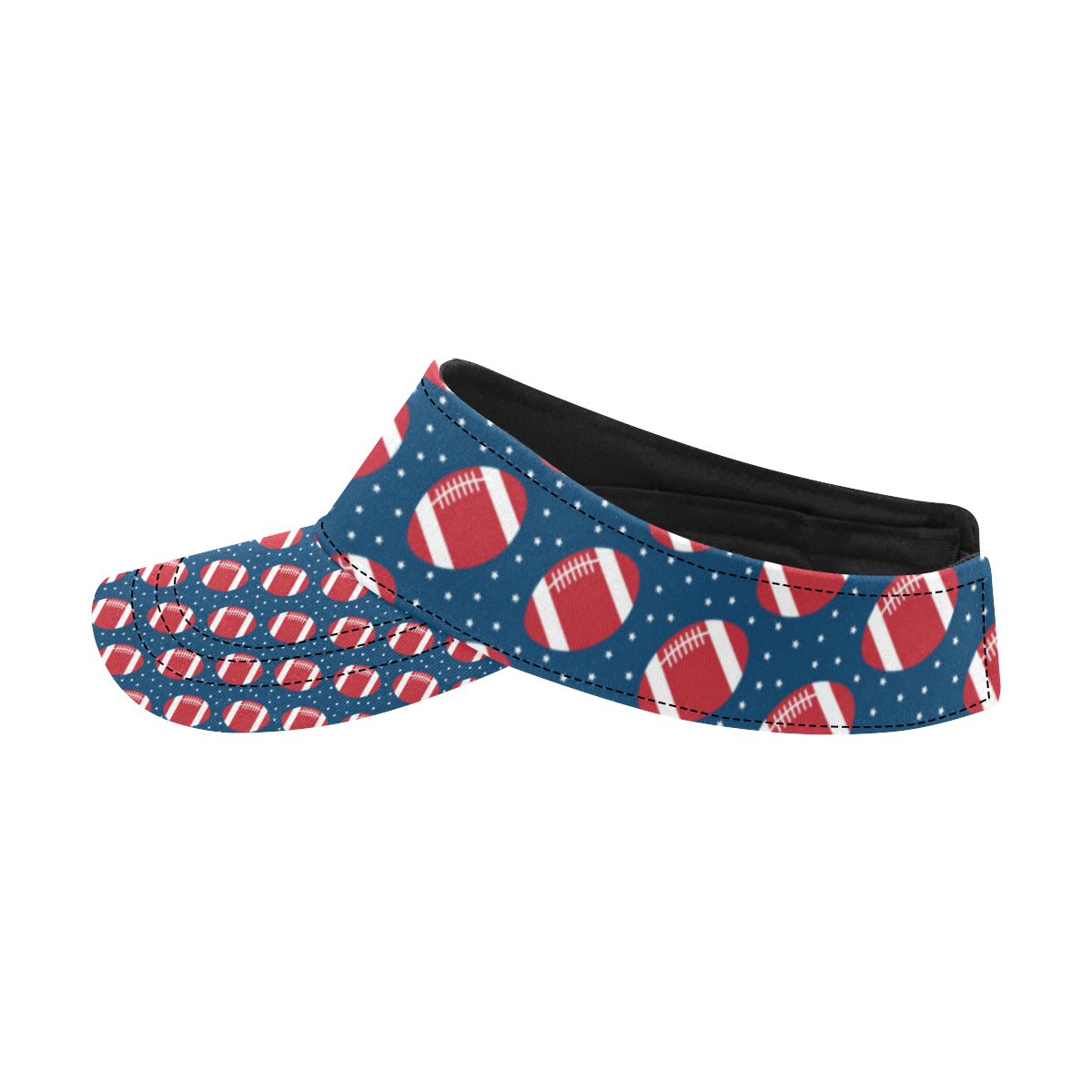 American Football Star Design Pattern Unisex Sun Visor