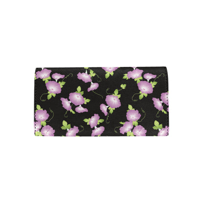 Morning Glory Pattern Print Design MG02 Women's Trifold Wallet