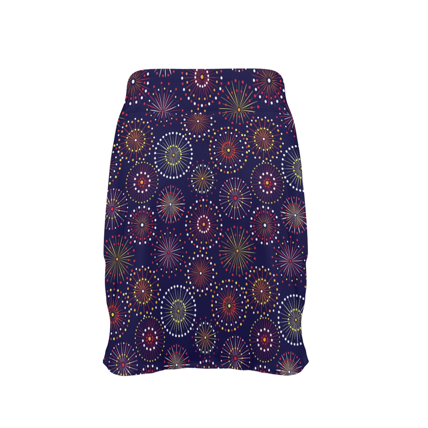 Firework Flower Style Print Design LKS302 17" Golf & Pickleball Skort with Pockets