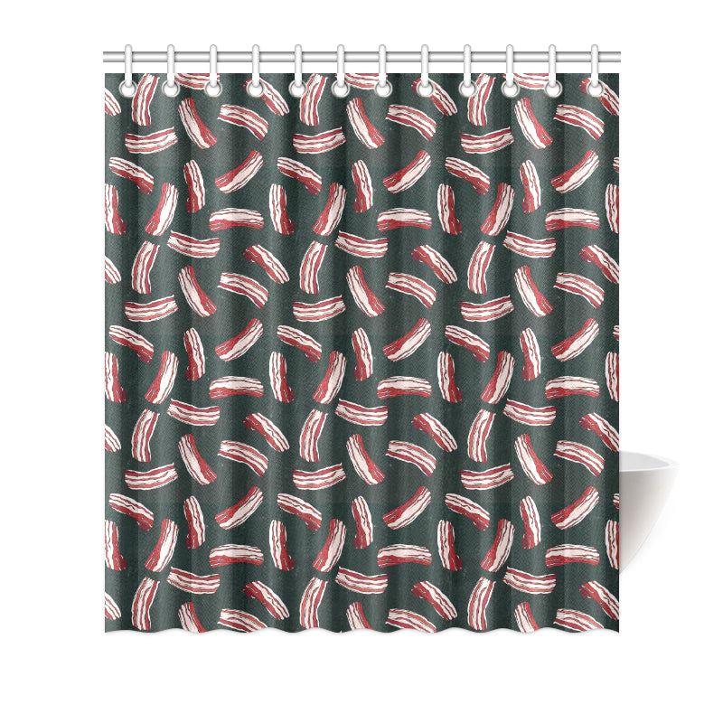 Bacon Pattern Print Design 02 Shower Curtain
