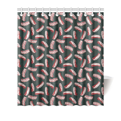 Bacon Pattern Print Design 02 Shower Curtain