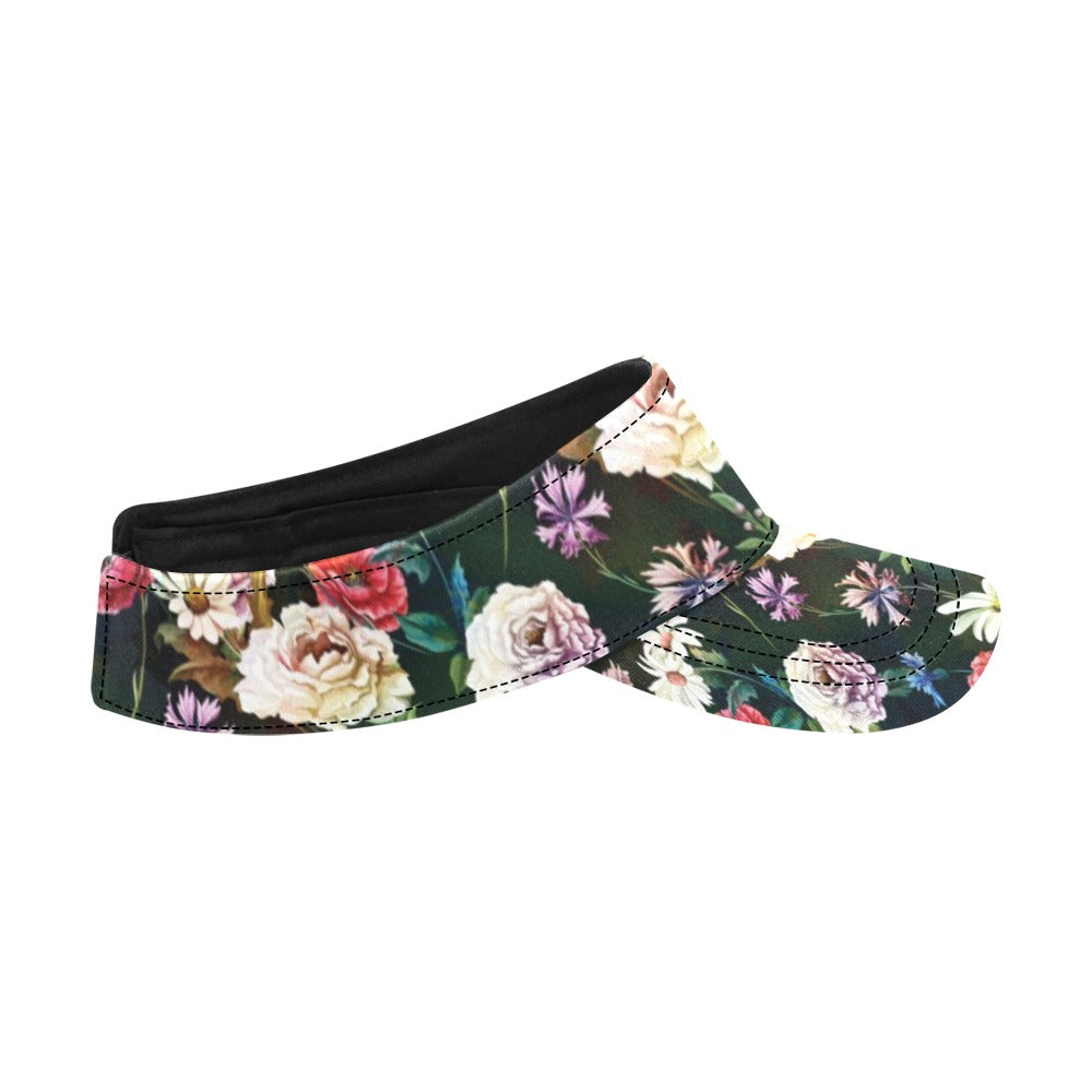 Summer Floral Print Design LKS303 Unisex Sun Visor