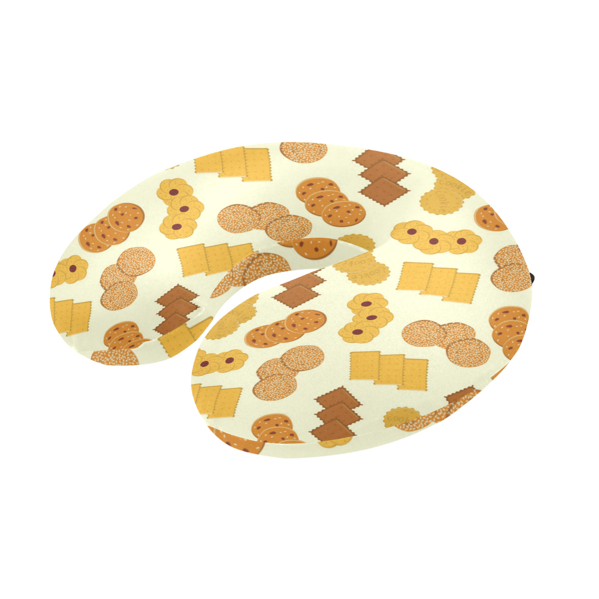 Cookie Pattern Print Design 06 U-Shaped Travel Neck Pillow